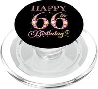 Joyeux 66e Anniversaire, 66 Ans, fête d'anniversaire pour Hommes et Femmes PopSockets PopGrip pour MagSafe
