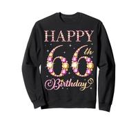 Joyeux 66e Anniversaire, 66 Ans, fête d'anniversaire pour Hommes et Femmes Sweatshirt