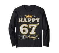 Joyeux 67e anniversaire, 67 ans, fête d'anniversaire pour femmes et hommes Manche Longue