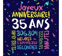 Joyeux Anniversaire ~ 35 ans: Livre d'Or pour le 35ème anniversaire - 35 ans décoration & cadeau d'anniversaire pour homme ou femme - Livre pour les félicitations et photos des invités