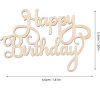 Joyeux Anniversaire Bois Mots De Découpe Bois Tranches De Bois De Confettis Pour La Fête D'anniversaire Décorations De Table