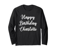 Joyeux Anniversaire Charlotte Manche Longue