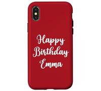 Joyeux Anniversaire Emma Coque pour iPhone X/XS