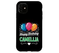 Joyeux Anniversaire en Disant Camellia Coque pour iPhone 11