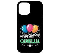 Joyeux Anniversaire en Disant Camellia Coque pour iPhone 12 Pro Max