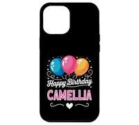 Joyeux Anniversaire en Disant Camellia Coque pour iPhone 12 Pro Max