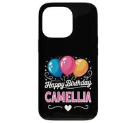 Joyeux Anniversaire en Disant Camellia Coque pour iPhone 13 Pro