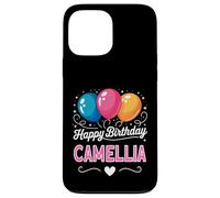 Joyeux Anniversaire en Disant Camellia Coque pour iPhone 13 Pro Max