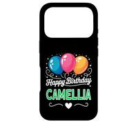 Joyeux Anniversaire en Disant Camellia Coque pour iPhone 17 Pro