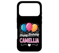 Joyeux Anniversaire en Disant Camellia Coque pour iPhone 17 Pro