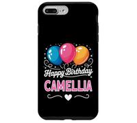 Joyeux Anniversaire en Disant Camellia Coque pour iPhone 7 Plus/8 Plus