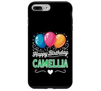 Joyeux Anniversaire en Disant Camellia Coque pour iPhone 7 Plus/8 Plus