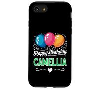 Joyeux Anniversaire en Disant Camellia Coque pour iPhone SE (2020) / 7/8