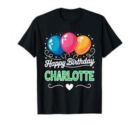 Joyeux Anniversaire en Disant Charlotte T-Shirt