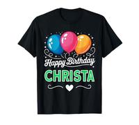 Joyeux Anniversaire en Disant Christa T-Shirt