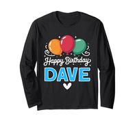 Joyeux Anniversaire en Disant Dave Manche Longue