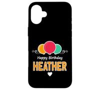Joyeux Anniversaire en Disant Heather Coque pour iPhone 16 Plus