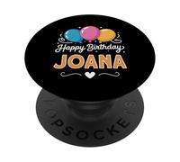 Joyeux Anniversaire en Disant Joana PopSockets PopGrip Adhésif