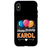 Joyeux Anniversaire en Disant Karol Coque pour iPhone X/XS