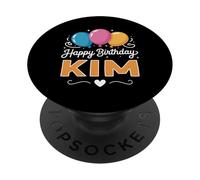 Joyeux Anniversaire en Disant Kim PopSockets PopGrip Adhésif