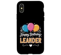 Joyeux Anniversaire en Disant Leander Coque pour iPhone X/XS