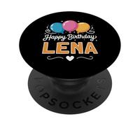 Joyeux Anniversaire en Disant Lena PopSockets PopGrip Adhésif