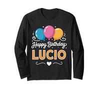 Joyeux Anniversaire en Disant Lucio Manche Longue