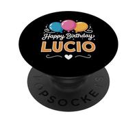 Joyeux Anniversaire en Disant Lucio PopSockets PopGrip Adhésif
