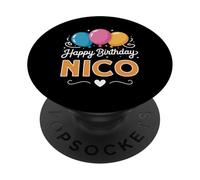 Joyeux Anniversaire en Disant Nico PopSockets PopGrip Adhésif