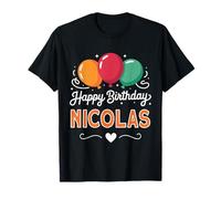 Joyeux Anniversaire en Disant Nicolas T-Shirt