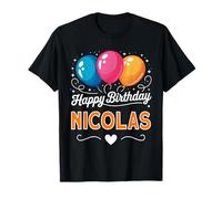 Joyeux Anniversaire en Disant Nicolas T-Shirt