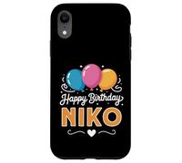 Joyeux Anniversaire en Disant NIKO Coque pour iPhone XR