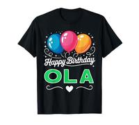 Joyeux Anniversaire en Disant Ola T-Shirt