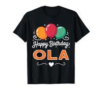 Joyeux Anniversaire en Disant Ola T-Shirt