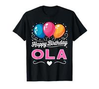 Joyeux Anniversaire en Disant Ola T-Shirt