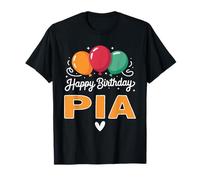 Joyeux Anniversaire en Disant Pia T-Shirt