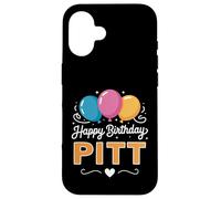 Joyeux Anniversaire en Disant Pitt Coque pour iPhone 16