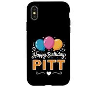 Joyeux Anniversaire en Disant Pitt Coque pour iPhone X/XS