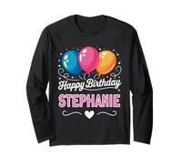 Joyeux Anniversaire en Disant Stephanie Manche Longue