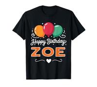 Joyeux Anniversaire en Disant Zoe T-Shirt
