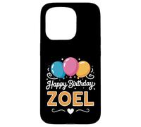 Joyeux Anniversaire en Disant Zoel Coque pour iPhone 15 Pro