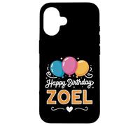 Joyeux Anniversaire en Disant Zoel Coque pour iPhone 16