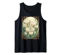 Joyeux Anniversaire en février, Iris Flowers Art Nouveau Débardeur