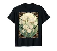 Joyeux Anniversaire en février, Iris Flowers Art Nouveau T-Shirt