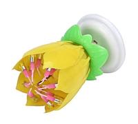 Joyeux anniversaire incroyable Lotus Blossom Bougie musicale Rotating Fleur jaune ZSY51104063YE_1904 Jaune