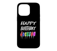 Joyeux Anniversaire Jackson Coque pour iPhone 14 Pro Max