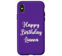 Joyeux Anniversaire Linnea Coque pour iPhone X/XS