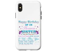 Joyeux Anniversaire, ma sœur, Mon Ange au Paradis, Memory Coque pour iPhone X/XS