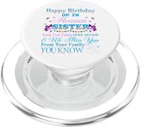 Joyeux Anniversaire, ma sœur, Mon Ange au Paradis, Memory PopSockets PopGrip pour MagSafe