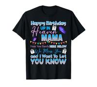 Joyeux anniversaire Mama Angel in Heaven Memorial Remember T-Shirt